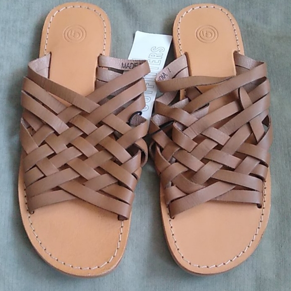 NWT Urban Outfitters Janna Woven Leather Sandals - Picture 6 of 7